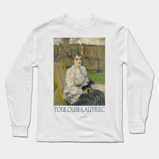 Lady with a Dog by Henri de Toulouse-Lautrec Long Sleeve T-Shirt